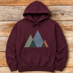 Simple Mountains Hoodie Gift For Skier
