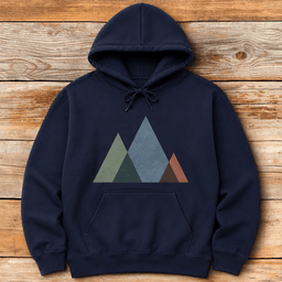 Simple Mountains Hoodie Gift For Skier