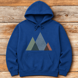 Simple Mountains Hoodie Gift For Skier