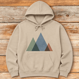 Simple Mountains Hoodie Gift For Skier