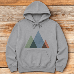 Simple Mountains Hoodie Gift For Skier