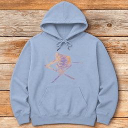 Tiedye Freeskier Hoodie Gift For Skier