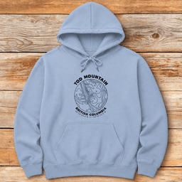 Sun Peaks Topo Map Hoodie Gift For Skier