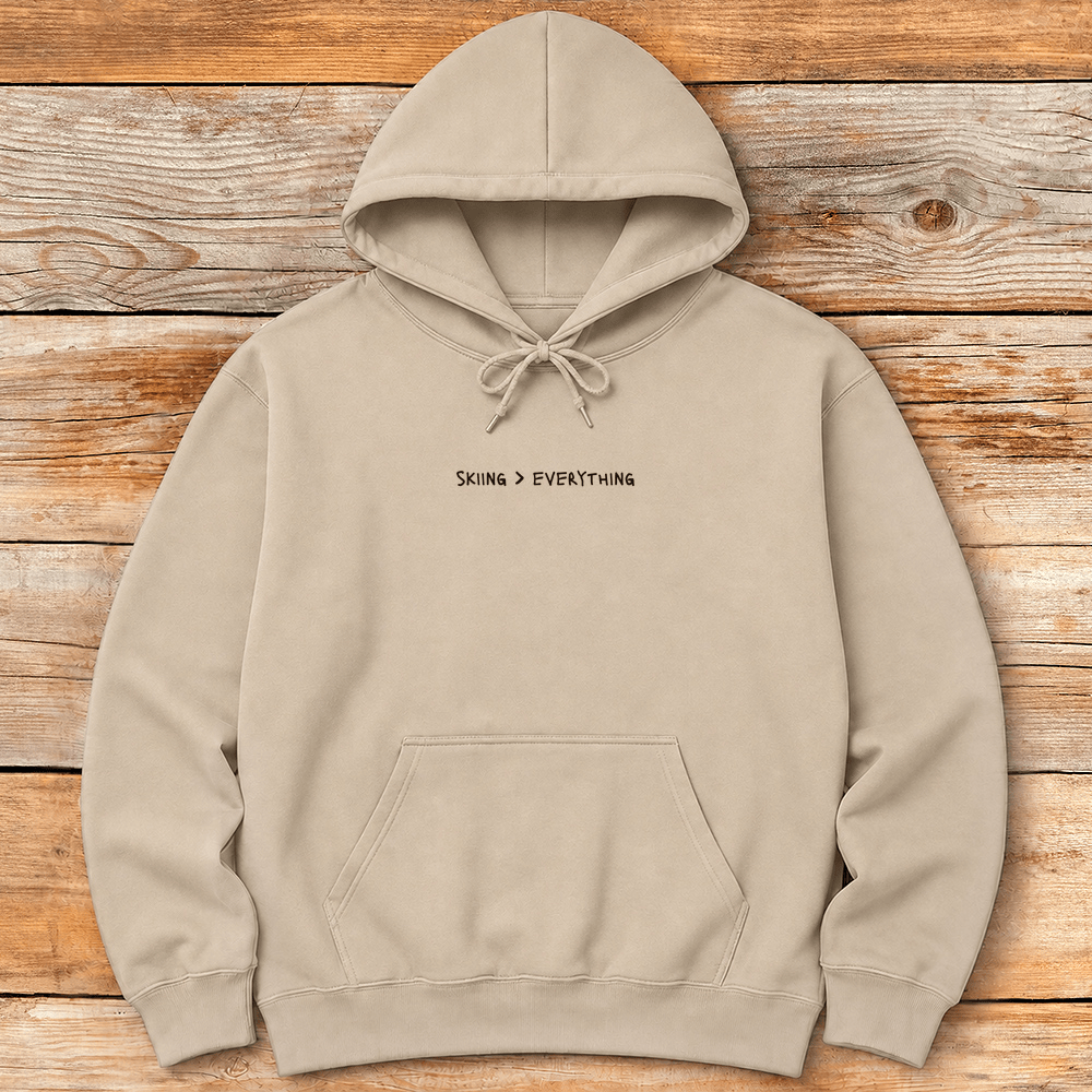 Skiing Over Everything Hoodie Gift For Skier