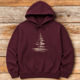 Steady Brush Pine Hoodie Gift For Skier