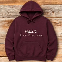 Wait I See Snow Hoodie Gift For Skier