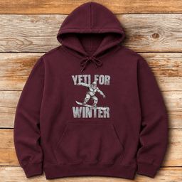 Yeti For Winter Board Hoodie Gift For Skier