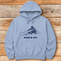 Whos In Skier Hoodie Gift For Skier