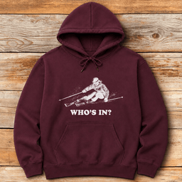 Whos In Skier Hoodie Gift For Skier
