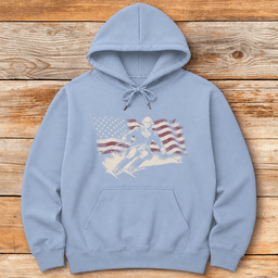 Washington Ski Flag Hoodie Gift For Skier
