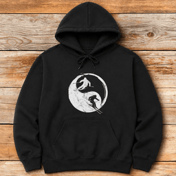 Yin Yang Skiers Hoodie Gift For Skier