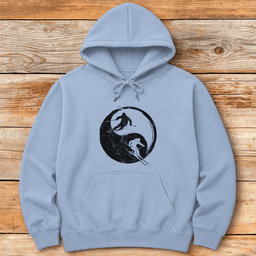 Yin Yang Skiers Hoodie Gift For Skier