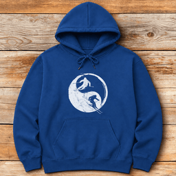 Yin Yang Skiers Hoodie Gift For Skier