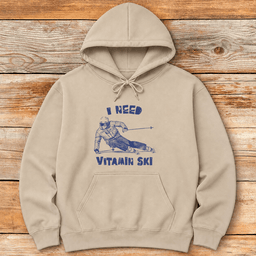 Vitamin Skier Hoodie Gift For Skier