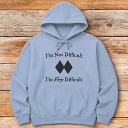 Very Difficult Hoodie Gift For Skier