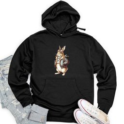 Aviator Rabbit Unisex Midweight Hoodie