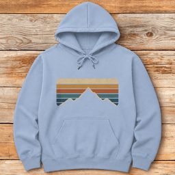 Vintage Mtn Horizon Hoodie Gift For Skier