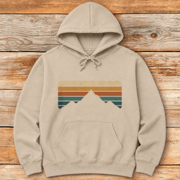 Vintage Mtn Horizon Hoodie Gift For Skier