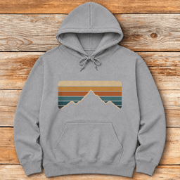Vintage Mtn Horizon Hoodie Gift For Skier