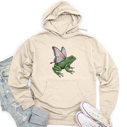 Butterfly Wings Frog Unisex Midweight Hoodie
