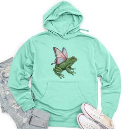 Butterfly Wings Frog Unisex Midweight Hoodie