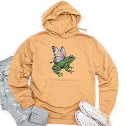 Butterfly Wings Frog Unisex Midweight Hoodie