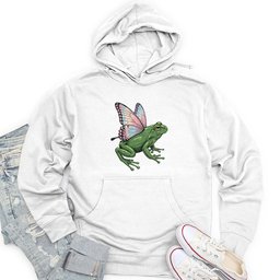Butterfly Wings Frog Unisex Midweight Hoodie