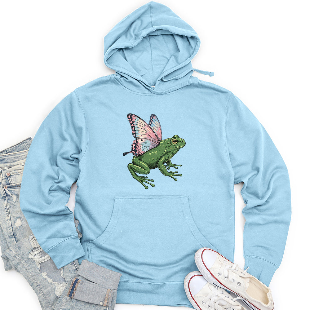 Butterfly Wings Frog Unisex Midweight Hoodie