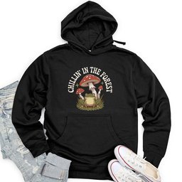 Chillin’ in the Forest Unisex Midweight Hoodie