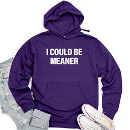 I Could Be Meaner Unisex Midweight Hoodie