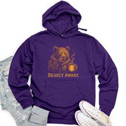 Bearly Awake Unisex Midweight Hoodie