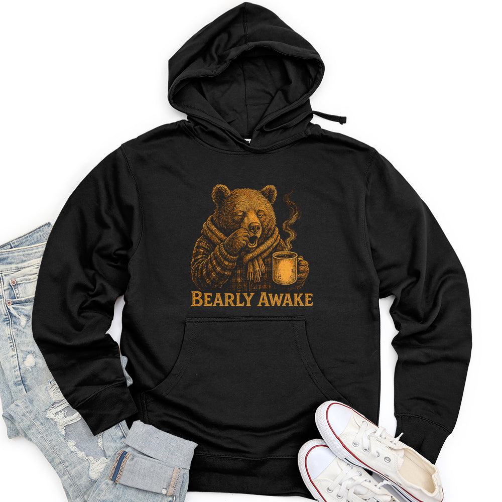 Bearly Awake Unisex Midweight Hoodie