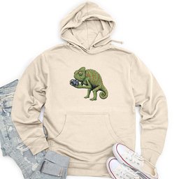 Chameleon Photographer Unisex Midweight Hoodie