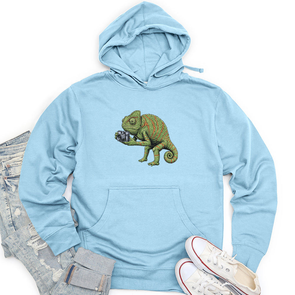 Chameleon Photographer Unisex Midweight Hoodie
