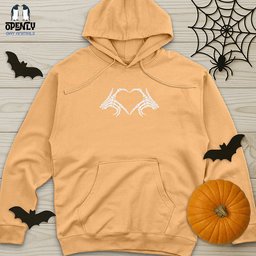 Halloween Skeleton Hand Shirt Unisex Midweight Hoodie