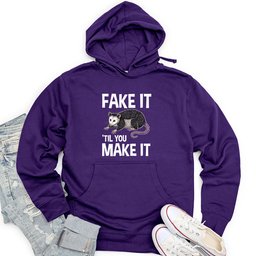 Fake It Til You Make It Unisex Midweight Hoodie