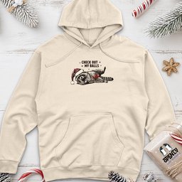 Check Out My Balls Unisex Midweight Hoodie