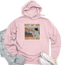 Best Cat Dad Unisex Midweight Hoodie