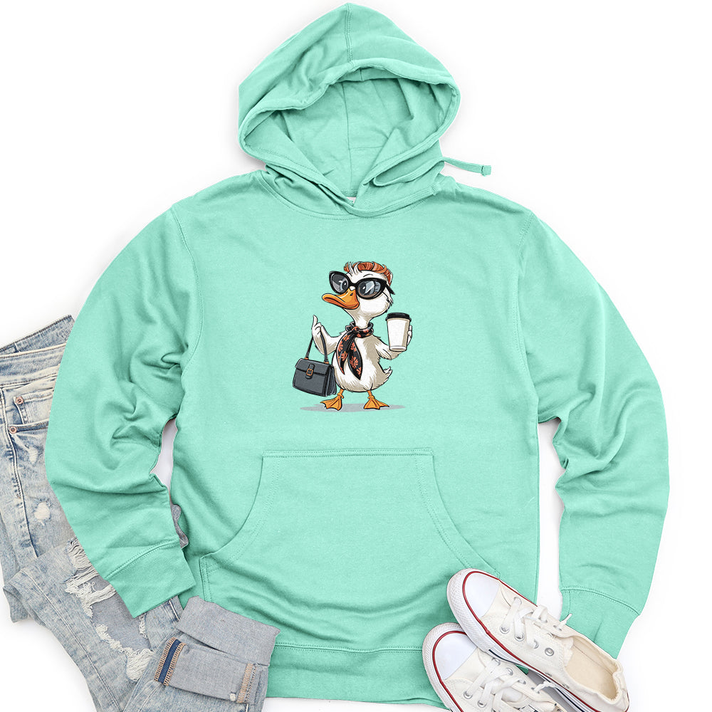 Fashionable Duck Unisex Midweight Hoodie