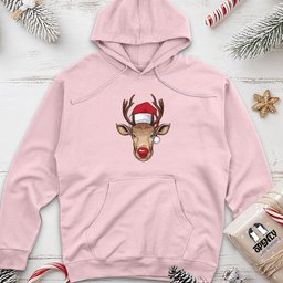 Christmas Deer Unisex Midweight Hoodie