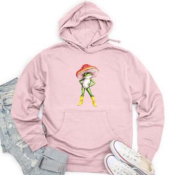 Frog With High-Heeled Boots Unisex Midweight Hoodie