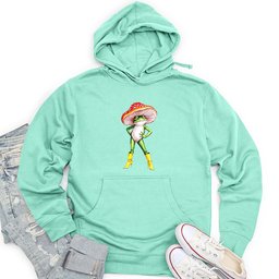 Frog With High-Heeled Boots Unisex Midweight Hoodie