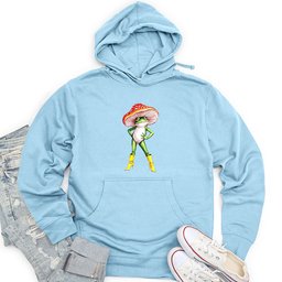 Frog With High-Heeled Boots Unisex Midweight Hoodie