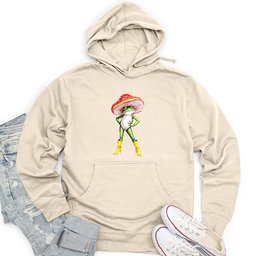 Frog With High-Heeled Boots Unisex Midweight Hoodie