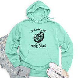 Cute, Feral, and Happy Unisex Midweight Hoodie