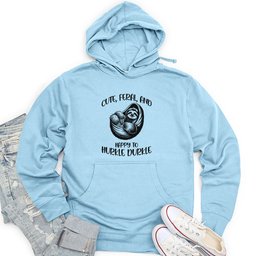 Cute, Feral, and Happy Unisex Midweight Hoodie