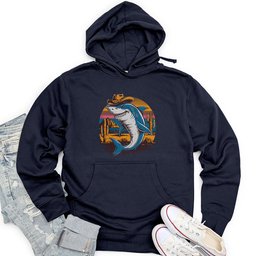 Cowboy Shark Unisex Midweight Hoodie