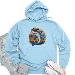 Cowboy Shark Unisex Midweight Hoodie