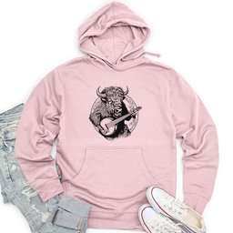 Banjo Bison Unisex Midweight Hoodie