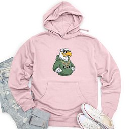 A Cool, Urban-Styled Eagle Unisex Midweight Hoodie